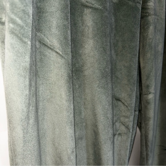 Joyspun Women Large Olive Green Sweatpants Elastic Waistband Velvet Velour Soft - Picture 5 of 7